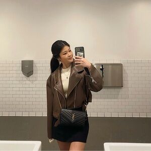 Lioness Brown Leather Jacket